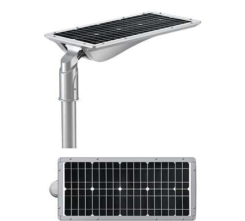 Panel solar fotovoltaico de la farola solar LED